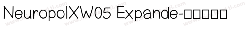 NeuropolXW05 Expande字体转换
